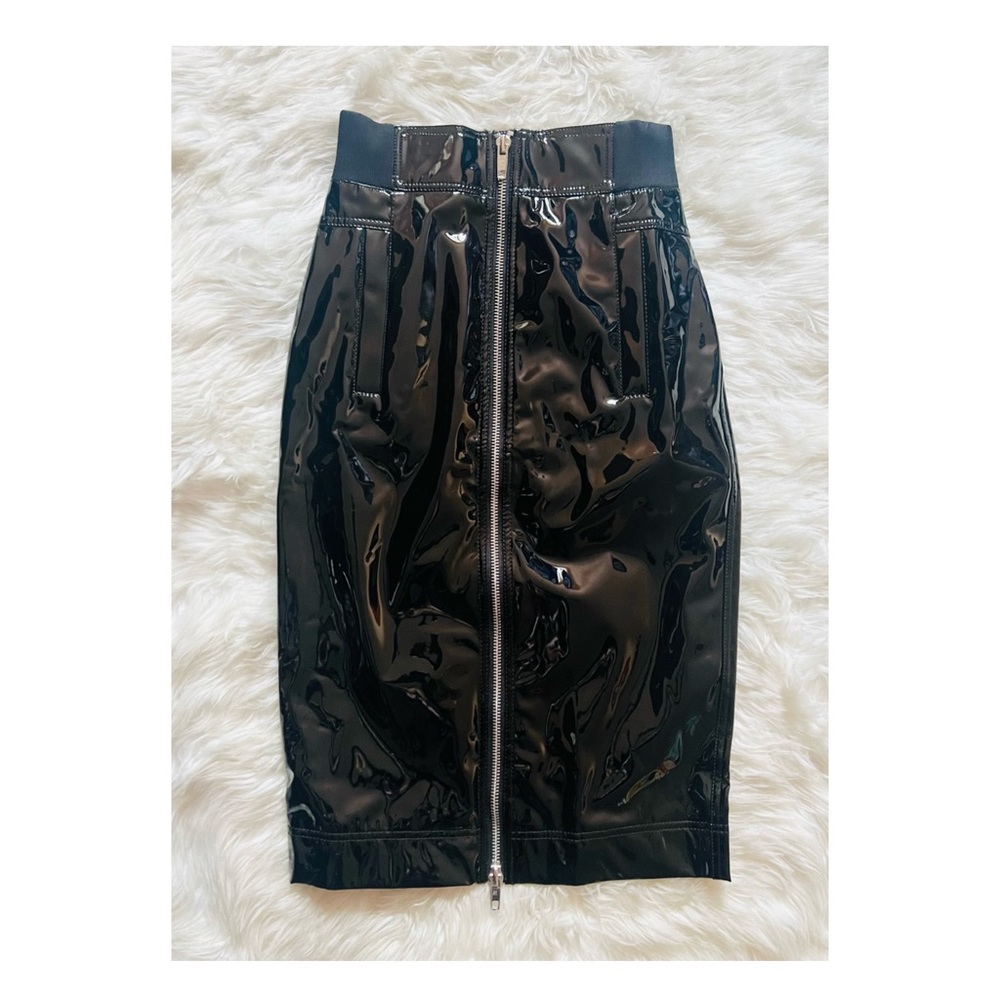 New! THE MARC JACOBS Vinyl High Waist Pencil Skirt - Picture 5 of 10